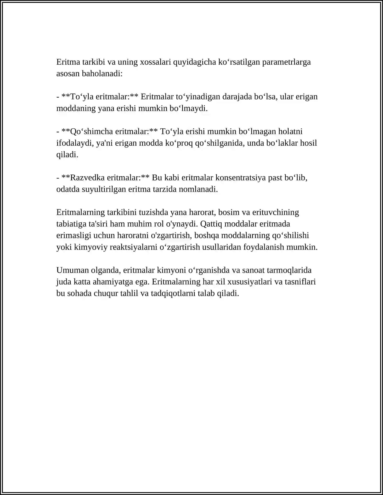 ERITMALARNING ELEKTR OʻTKAZUVCHANLIGI 4