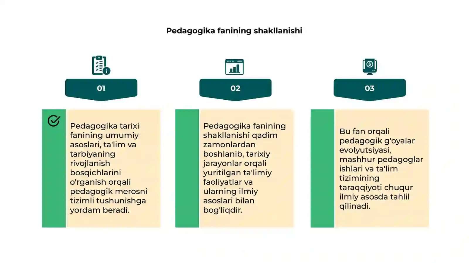 Pedagogika tarixi fanining umumiy asoslari 4