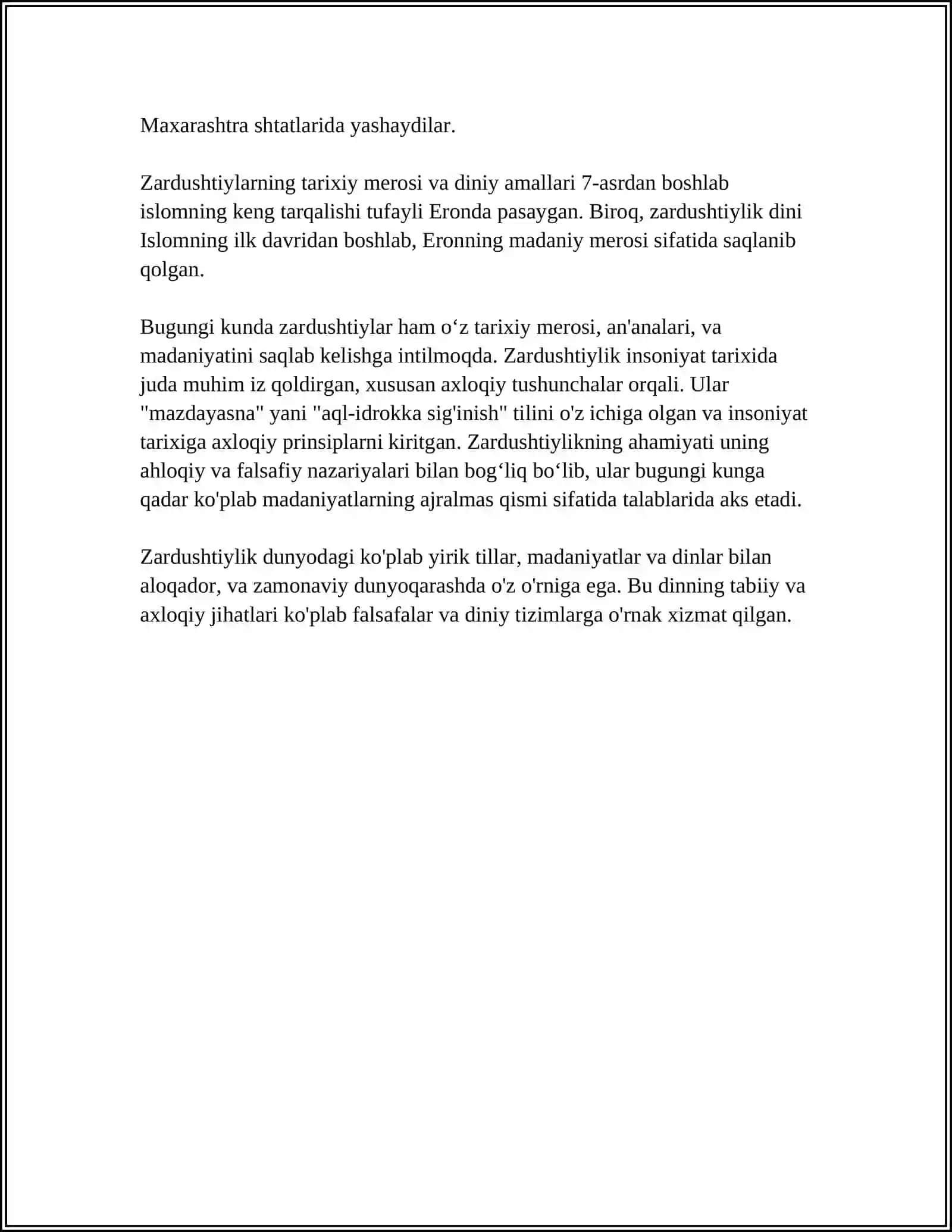 ZARDUSHTIYLIKDA TABIATNING ULUGʻLANISHI 4