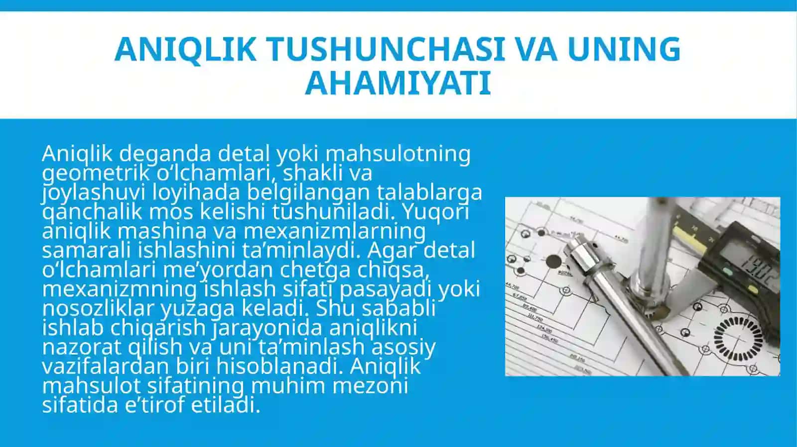 Aniqlikka erishish usullari 4