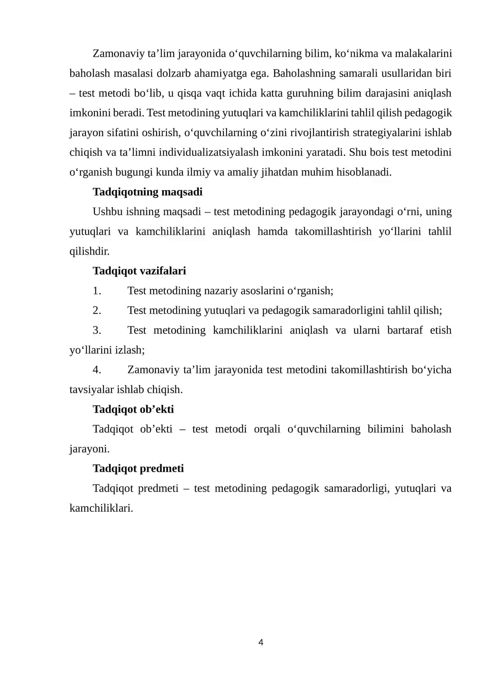 TEST METODINING YUTUQ VA KAMCHILIKLARI 4