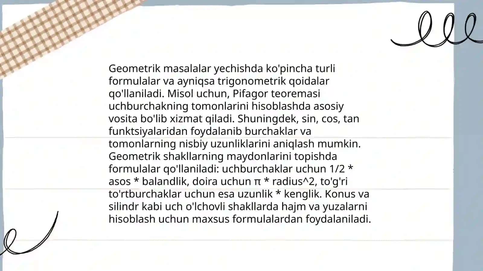 Pifagor teoremasining tadbiqlari 4