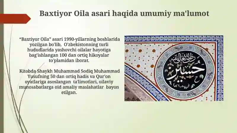 "Baxtiyor oila" 4