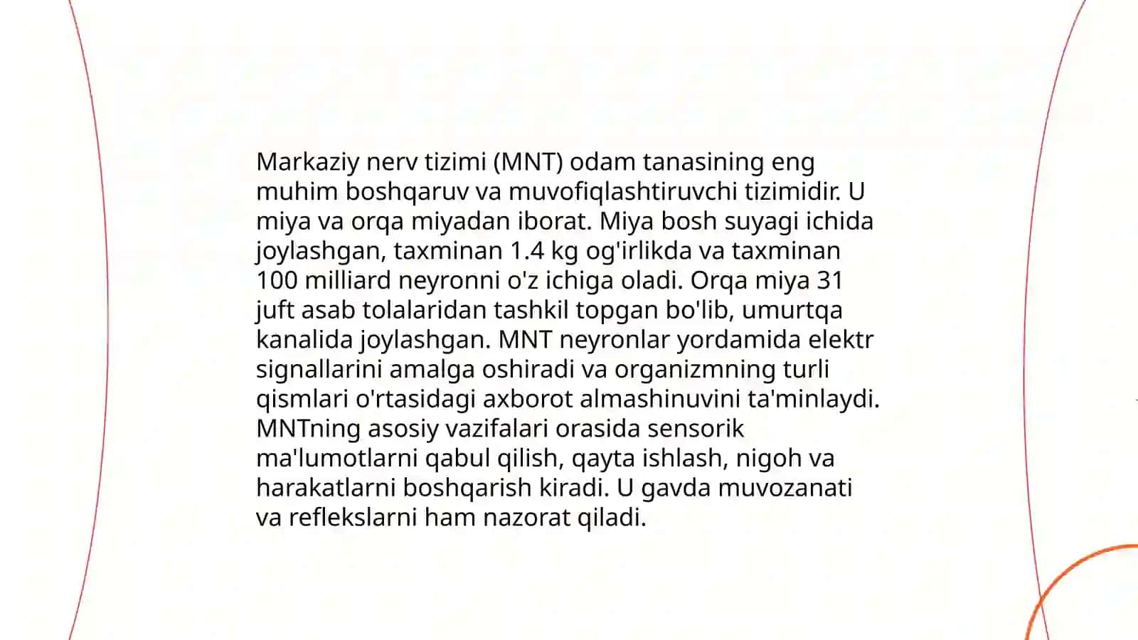 Neyronlarning tuzilishi va funktsiyalari 4