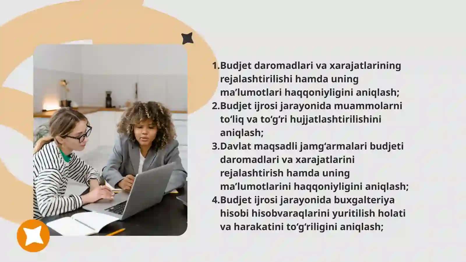 Budjet nazoratini tashkil qilishning maqsadi va vazifalari 4