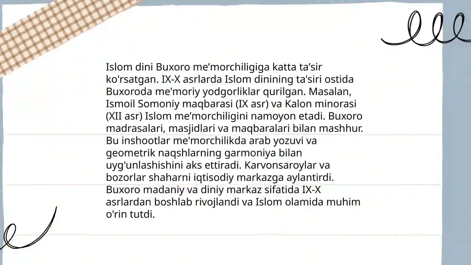 Buxoro xonligi memorchiligi 4