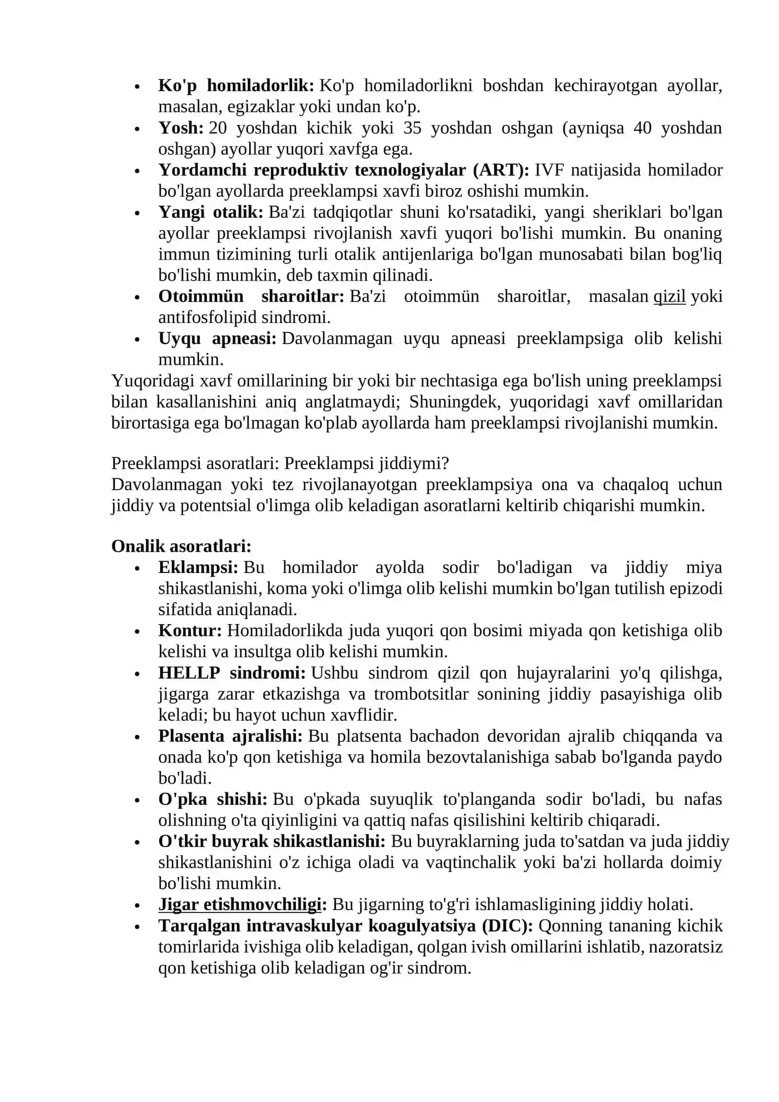 Preeklampsiya va Eklamsiya 4