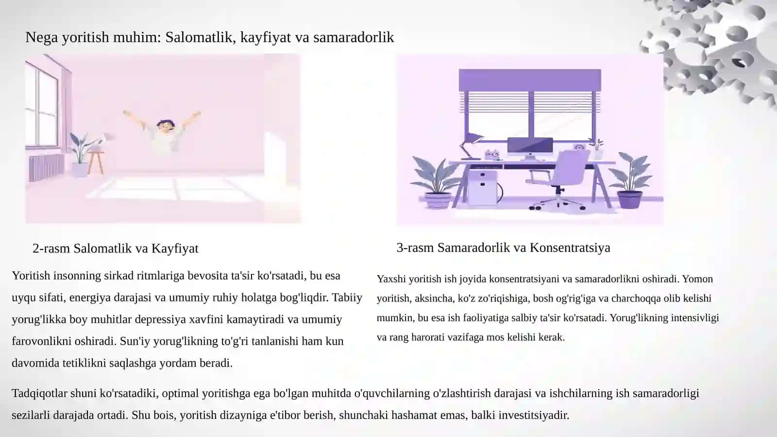 Ishlab chiqarish korxonalarni yoritish va uning meyorlari 4
