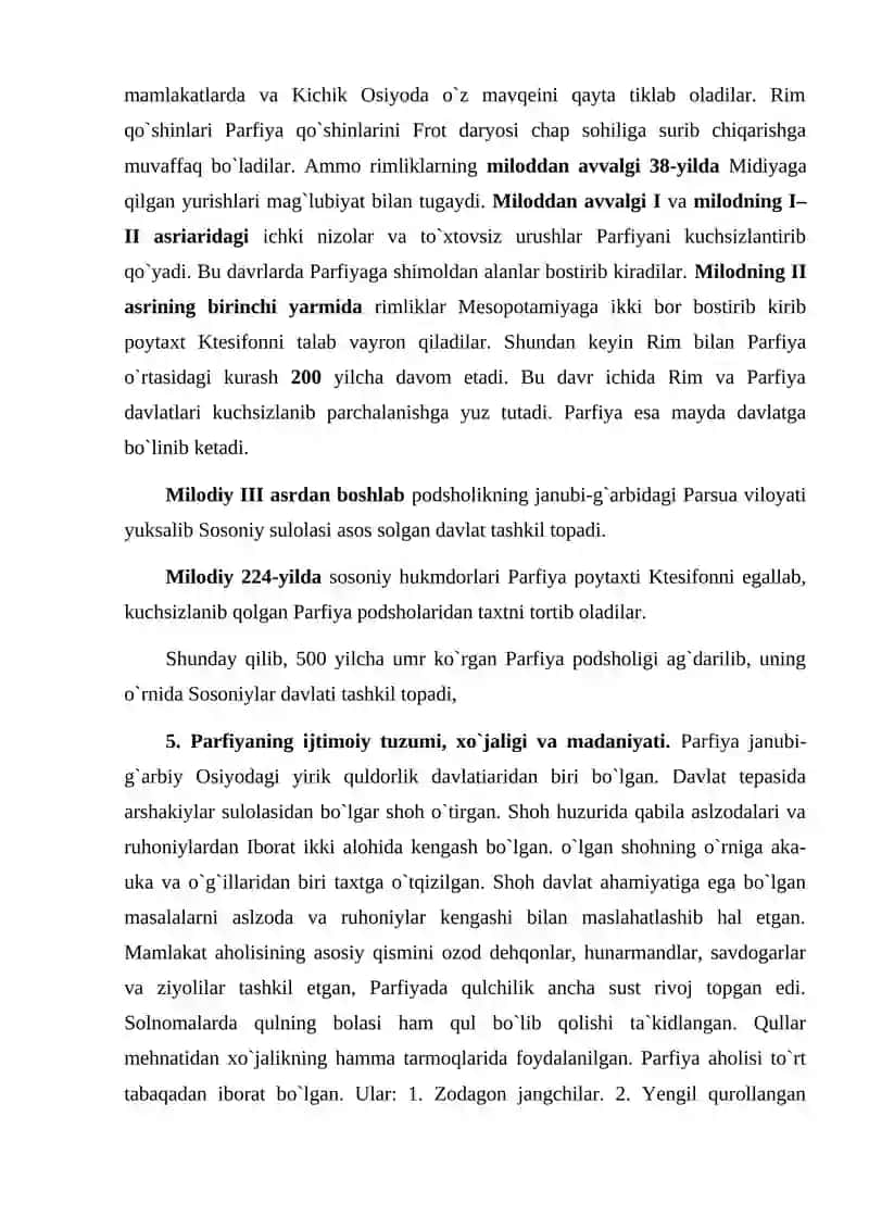 Qadimgi Parfiya, Sosoniylar, Yunon-Baqtriya, Kushon podsholigi 4
