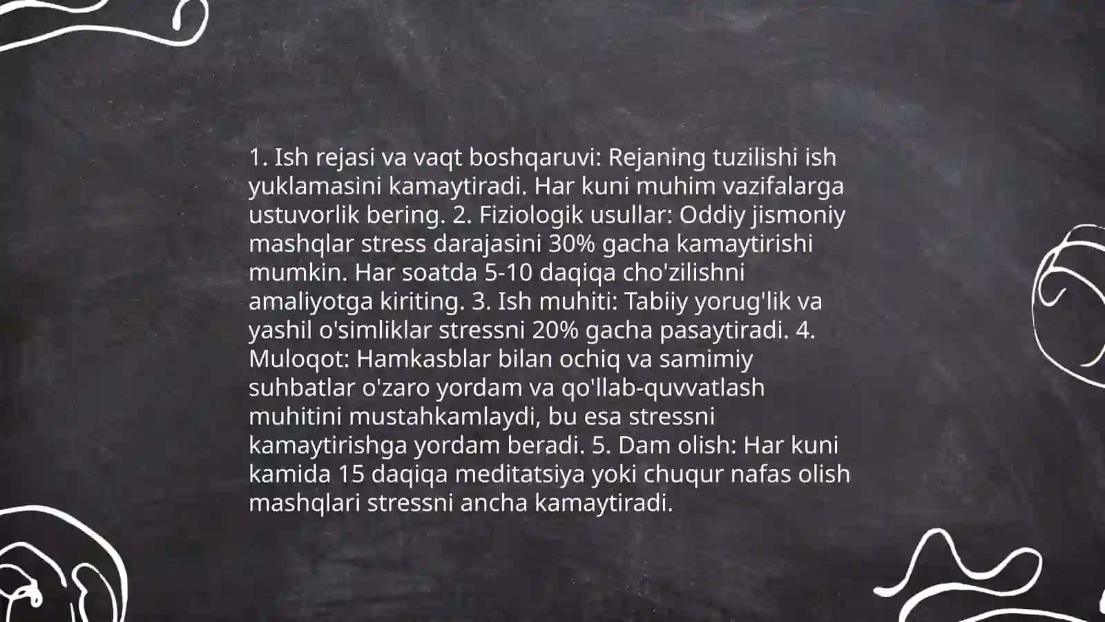 Vaqtni boshqarish texnikalari 4