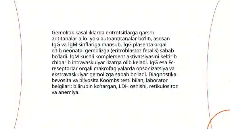 Gemolitik va gemorragik kasallik 4