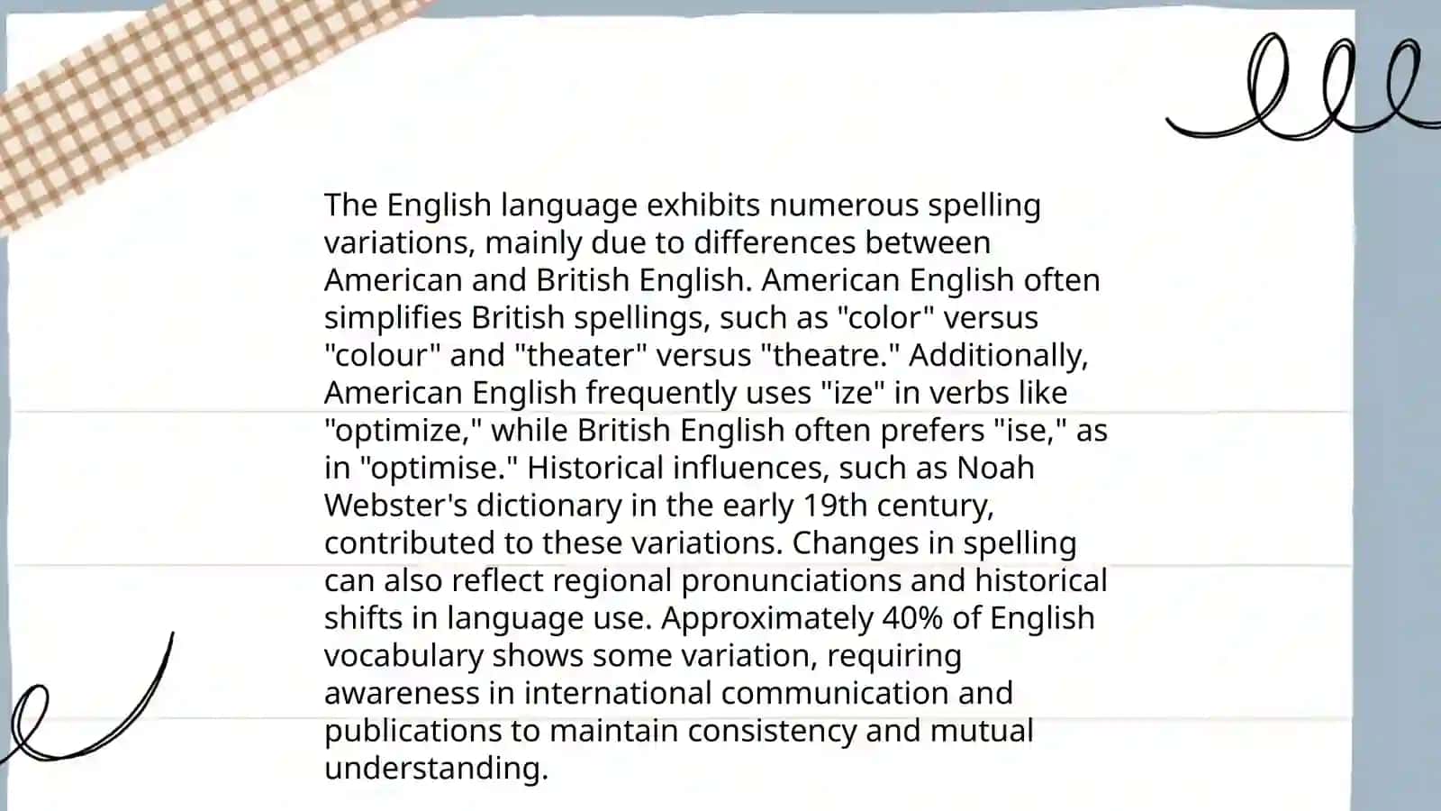 Vocabulary Differences Between British and American English 4