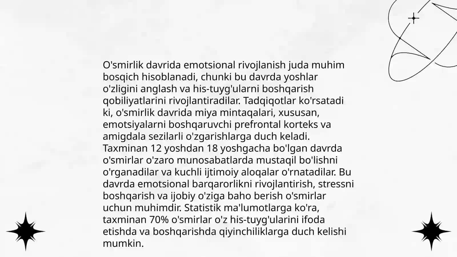 O'smirlik davrining psixalogik xususiyatlari 4