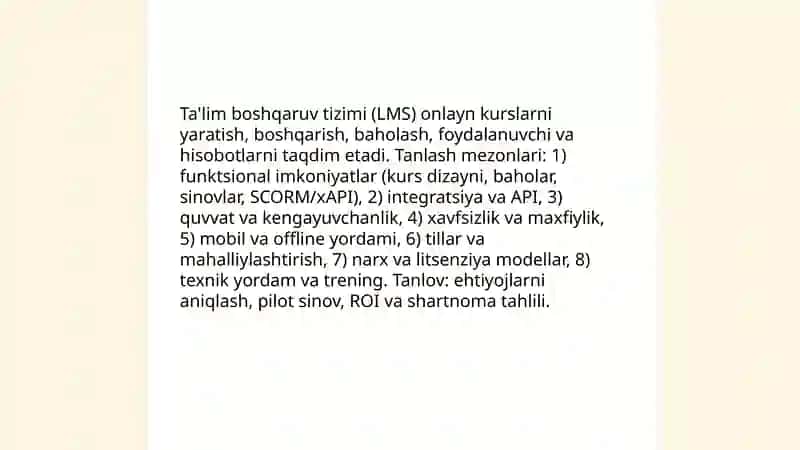 Masofaviy ta'limni tashkil etish va boshqarish 4