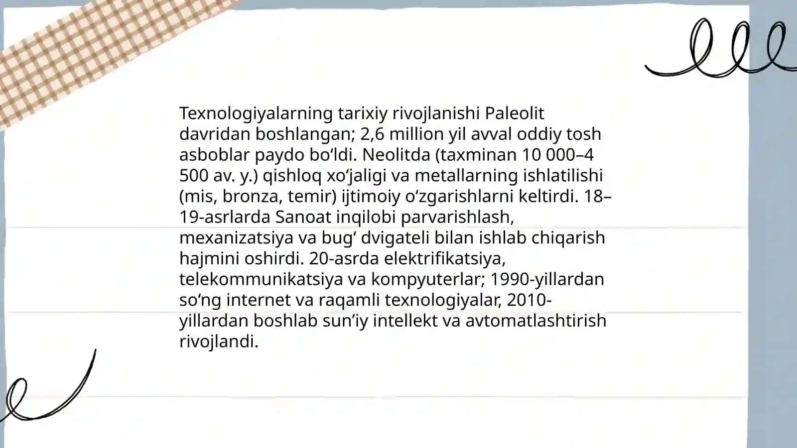 Texnologiyalar tushunchasi 4