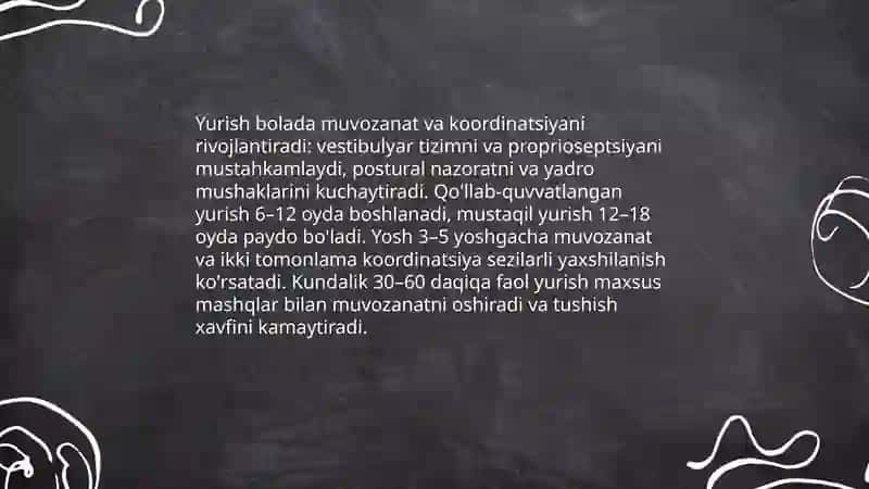 Yurishning bola rivojlanishga tasiri 4