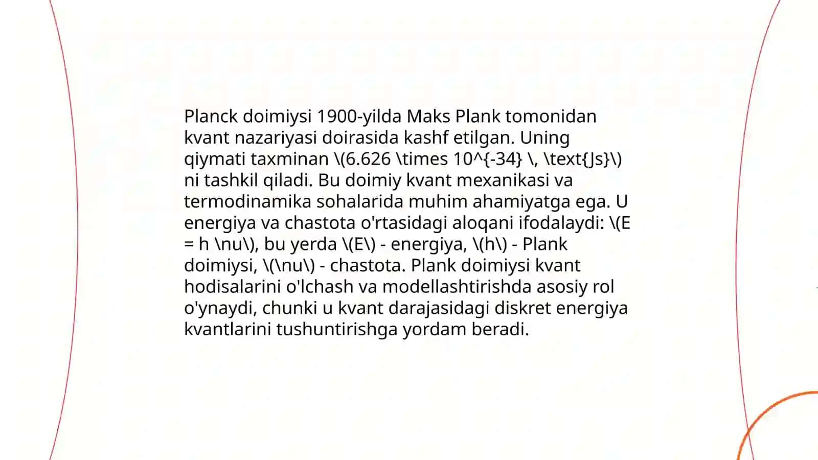 Kvant mexanikasining boshlanishi 4
