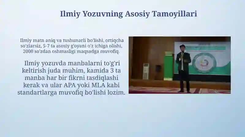 Ilmiy Yozuvning Asosiy Tamoyillari 4