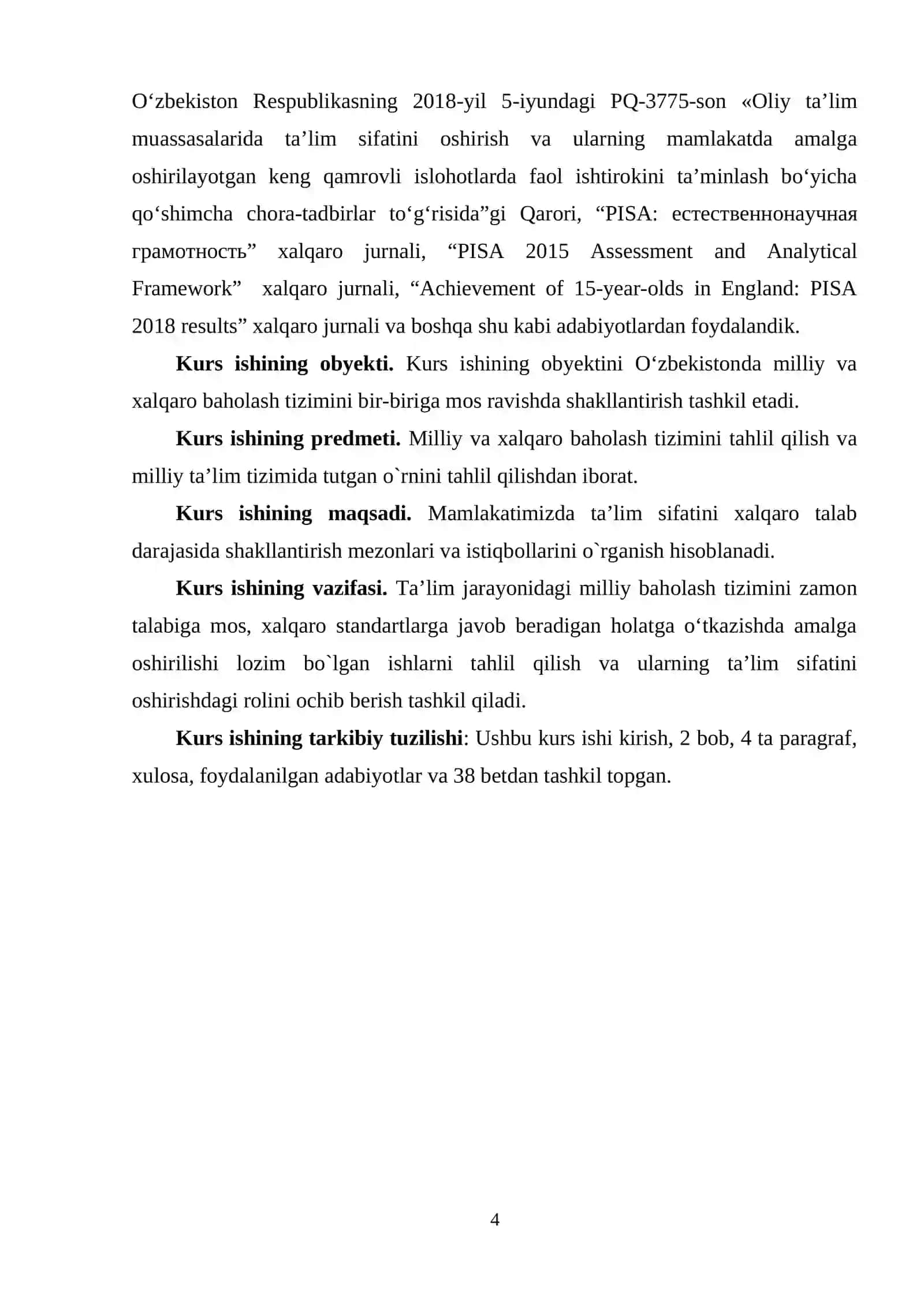 Ta'lim sifatini baholashning xalqaro tizimi 4