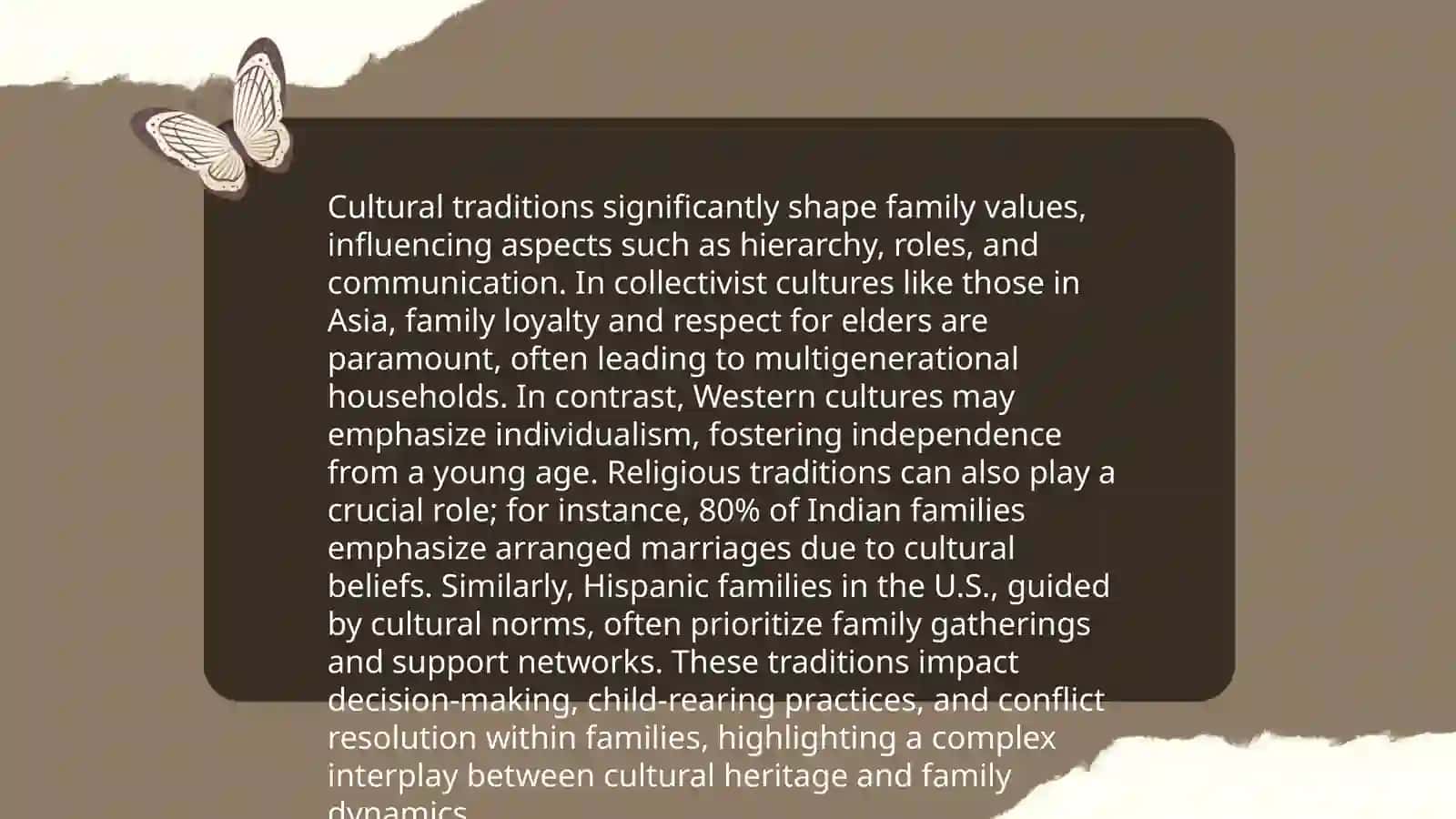 Family Value, Child Rearing, and Family Traditions 4
