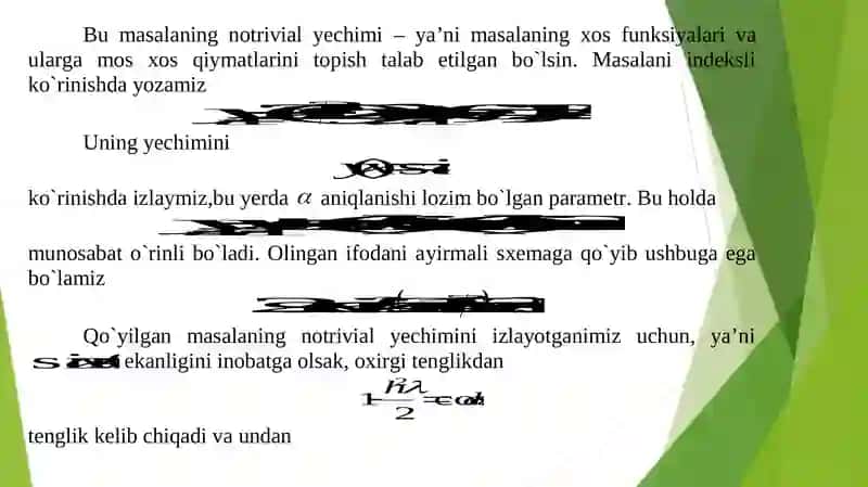 KO`P O`LCHOVLI MASALALAR UCHUN AYIRMALI SXEMALAR 4