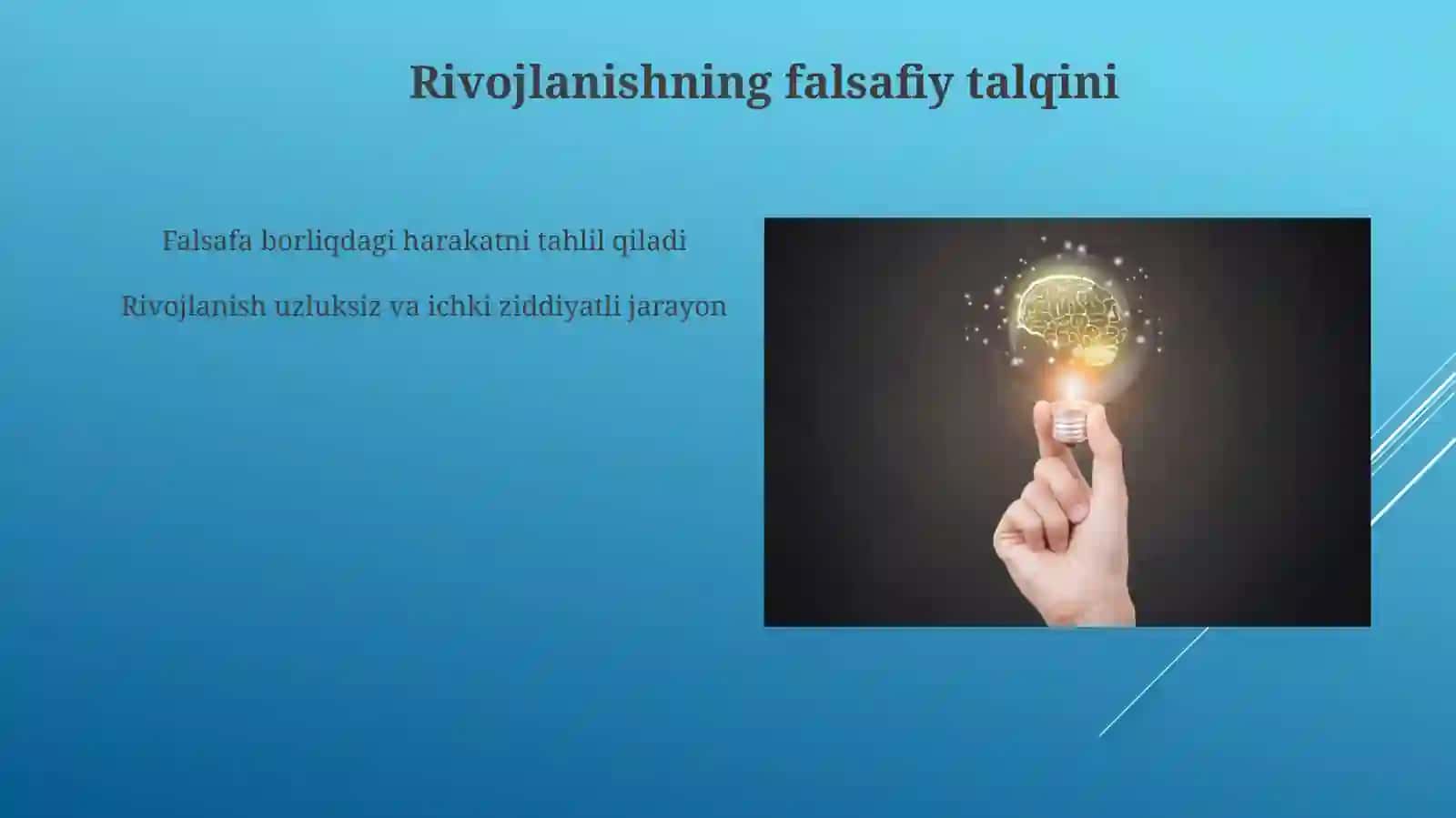 Rivojlanish Falsafasi 4