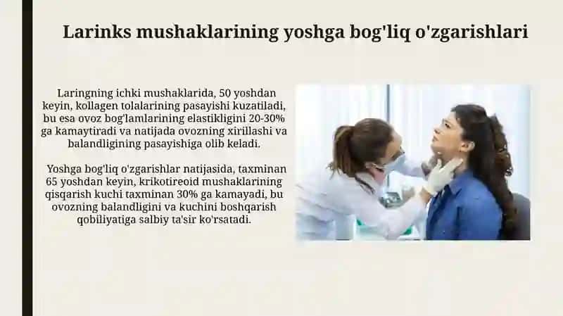 Larinks va uning yoshga bog'liq o'zgarishlari 4
