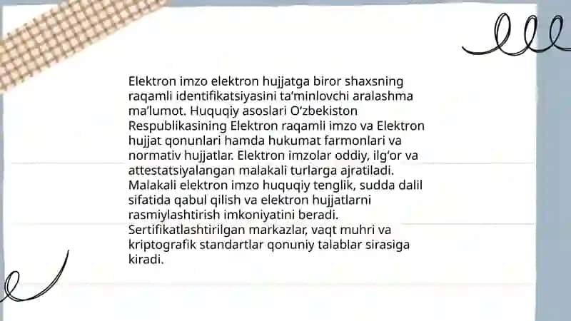 Elektron raqamli imzo va undan foydalanish 4