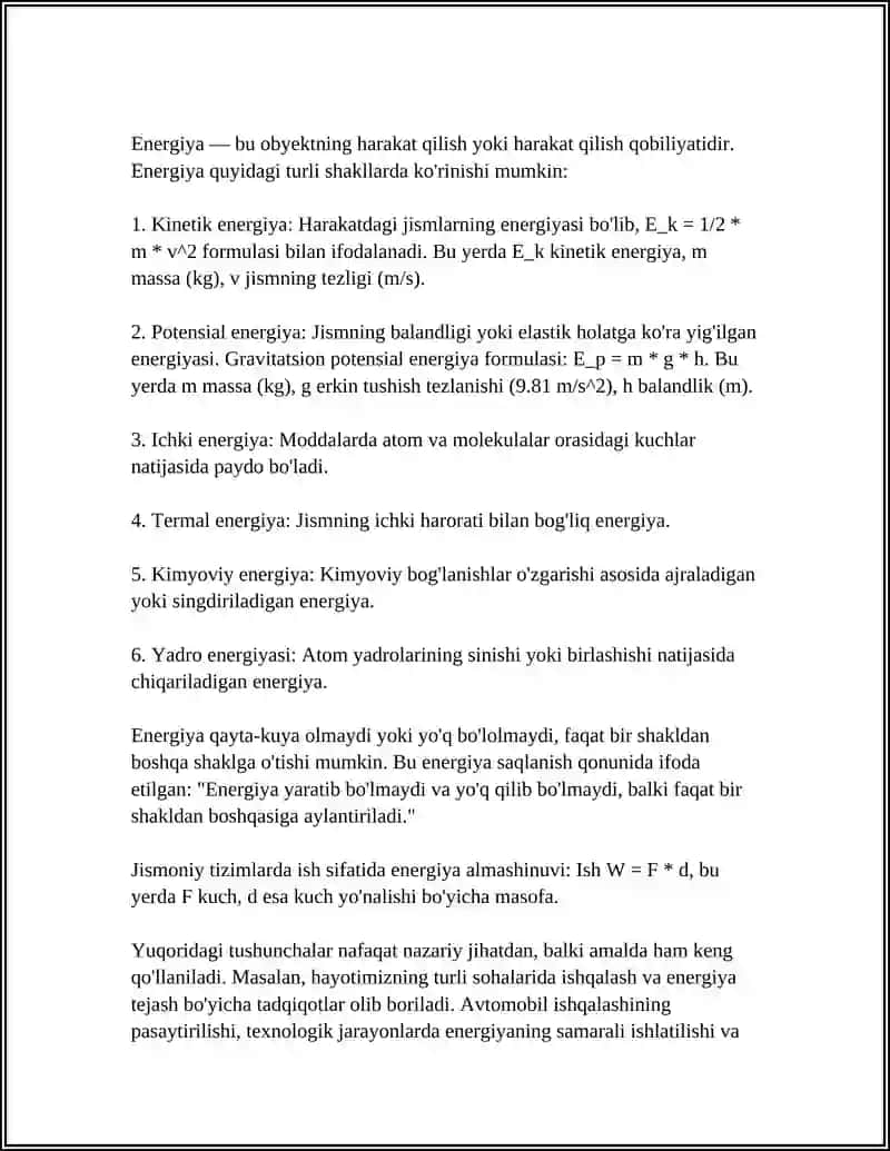 ISHQALANISH KUCHI TASIRIDA ENERGIYANING AYLANISHI 4