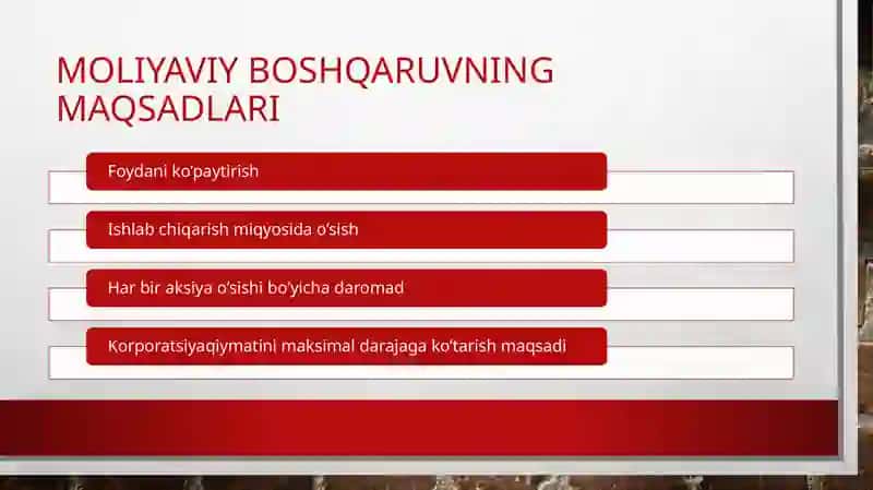Korporativ moliya va boshqaruv 4