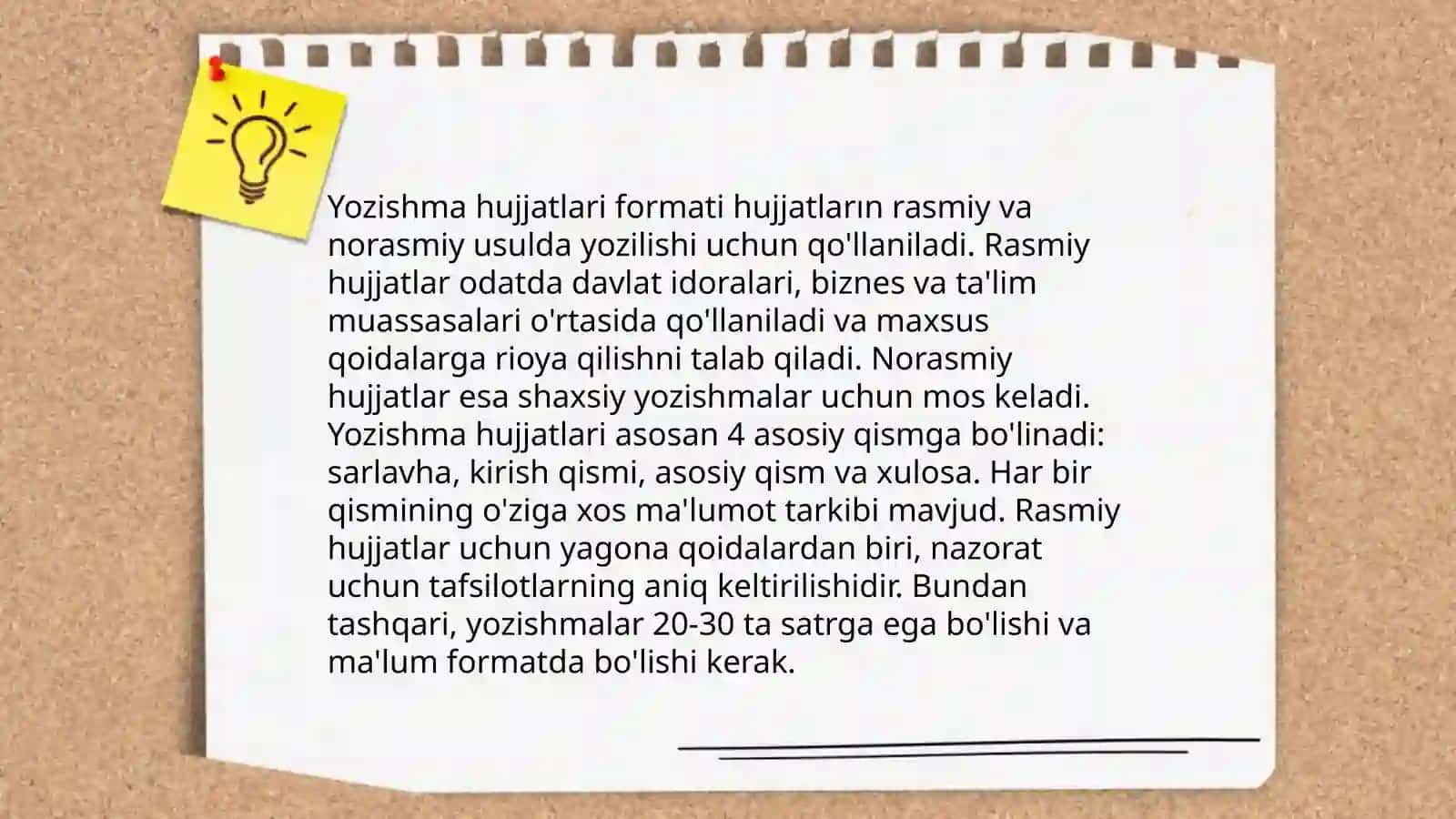 Ma'lumot-axborot va xizmat yozishma hujjatlari 4