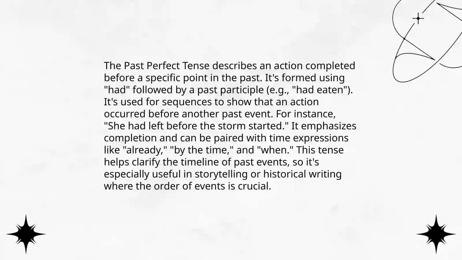 Perfect tenses 4