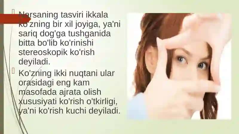 Ko'rish organlarining funksiyasi 4