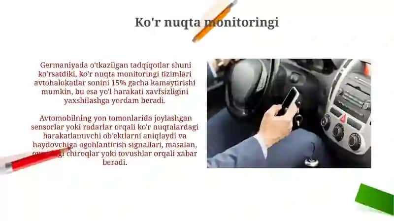 Haydovchiga yordam beradigan tizimlar 4
