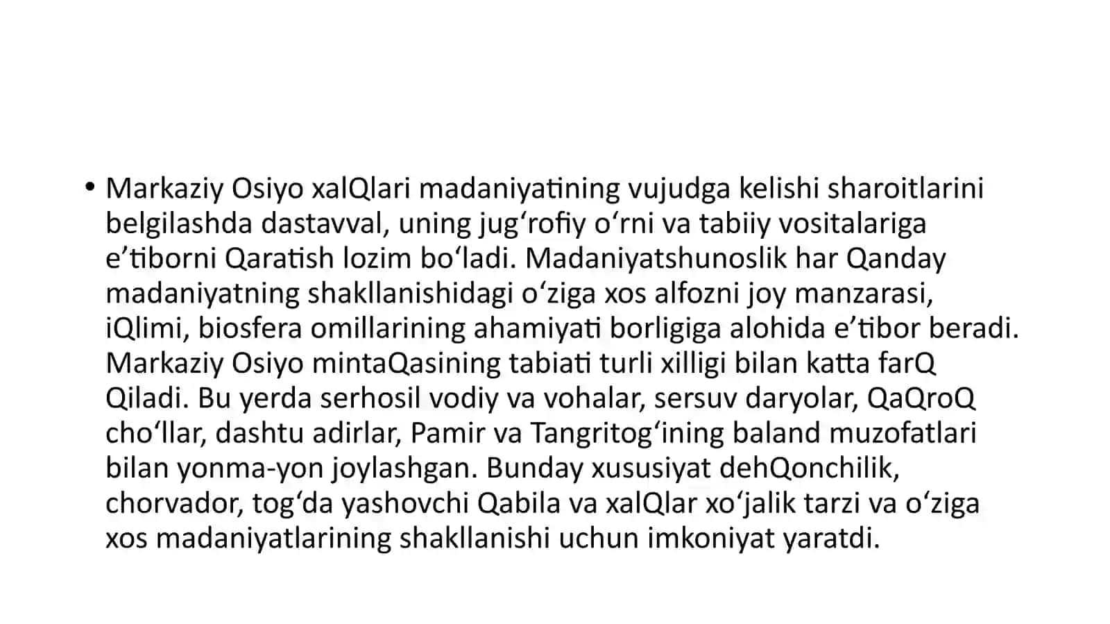 Markaziy Osiyo dagi garchilarning o‘ziga xos xususiyatlari 4
