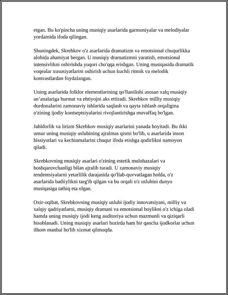 “S. SKREBKOV MUSIQIY STILI” 4