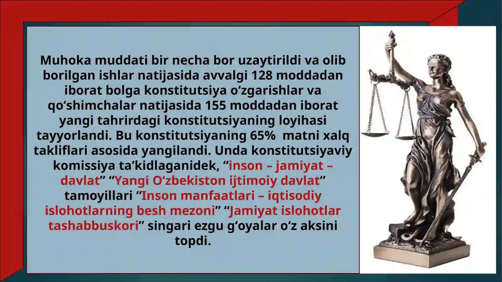 Yangi tahrirdagi konstitutsiyaning mazmun mohiyati va qilinish bosqichlari 4