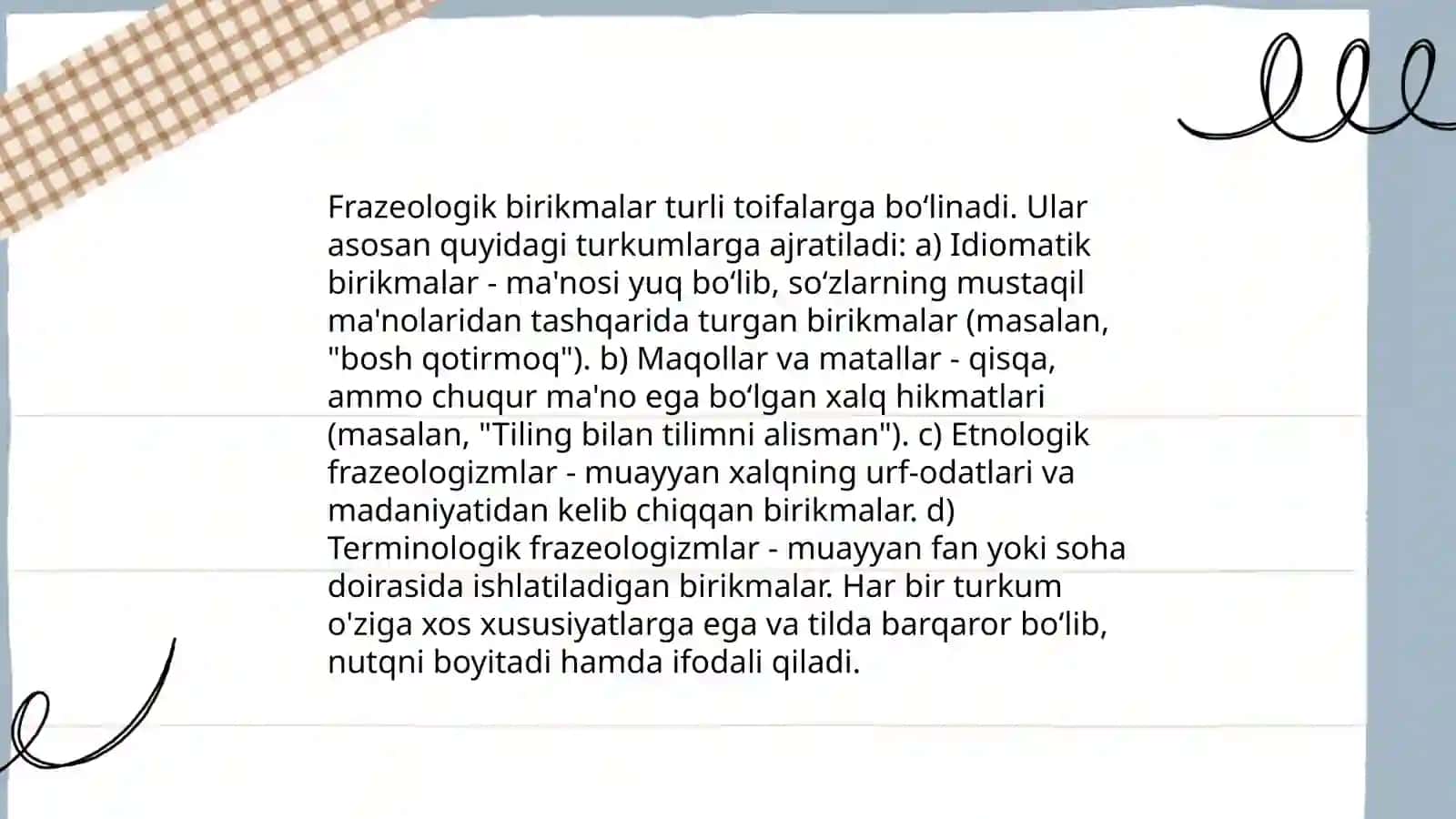 Frazeologizmlar va ularning semantik xususiyatlari 4