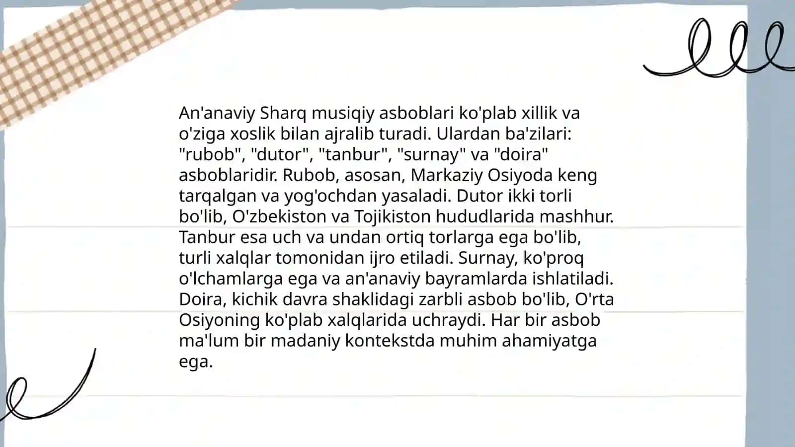 Sharq mamlakatlari va musiqiy madanyati 4