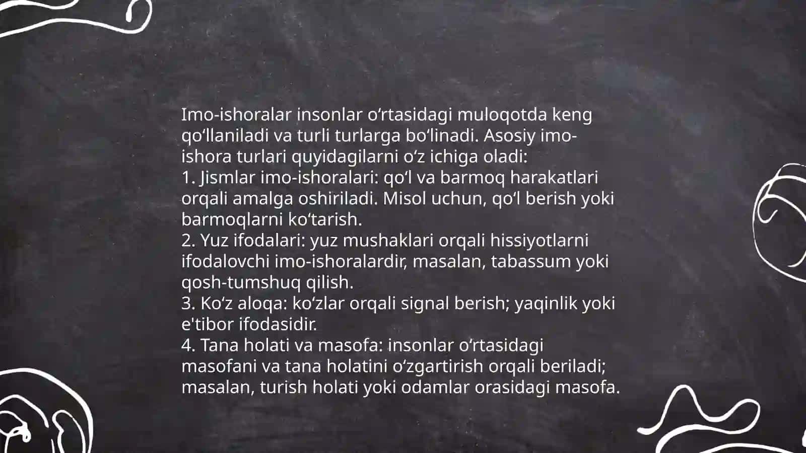 noverbal aloqa vositlari,imoishoralar, mimik poza 4