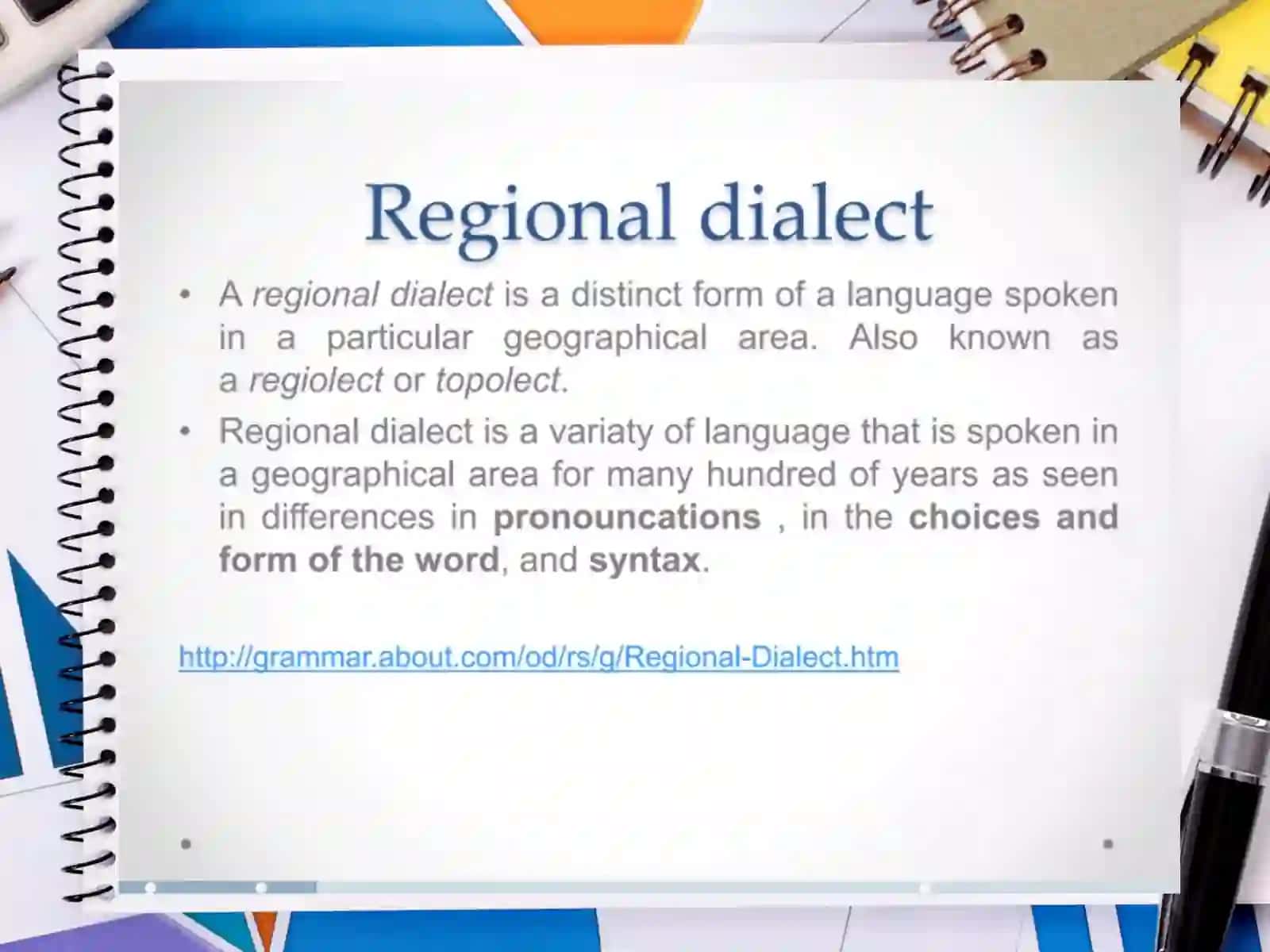 Regional and Social Dialects in the World 4