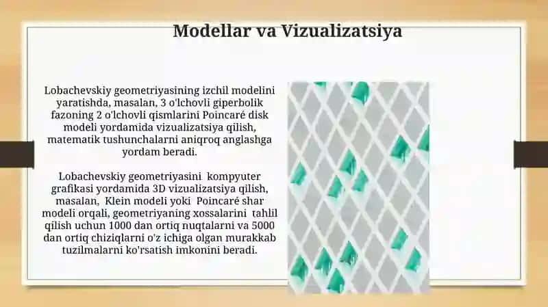 Lobachevskiy geometriyasining zidsizligi 4