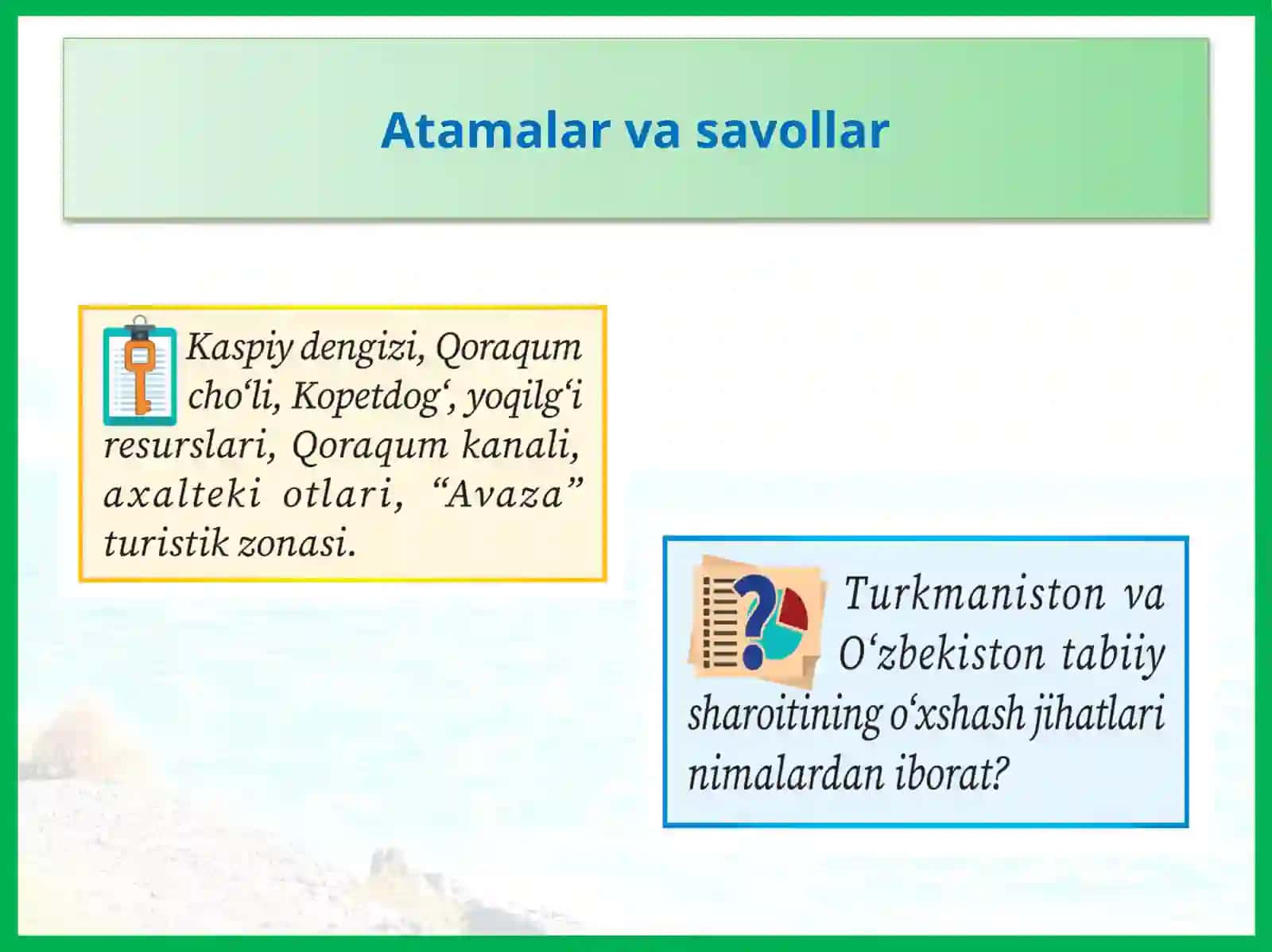 36-§.Turkmaniston Respublikasi 4