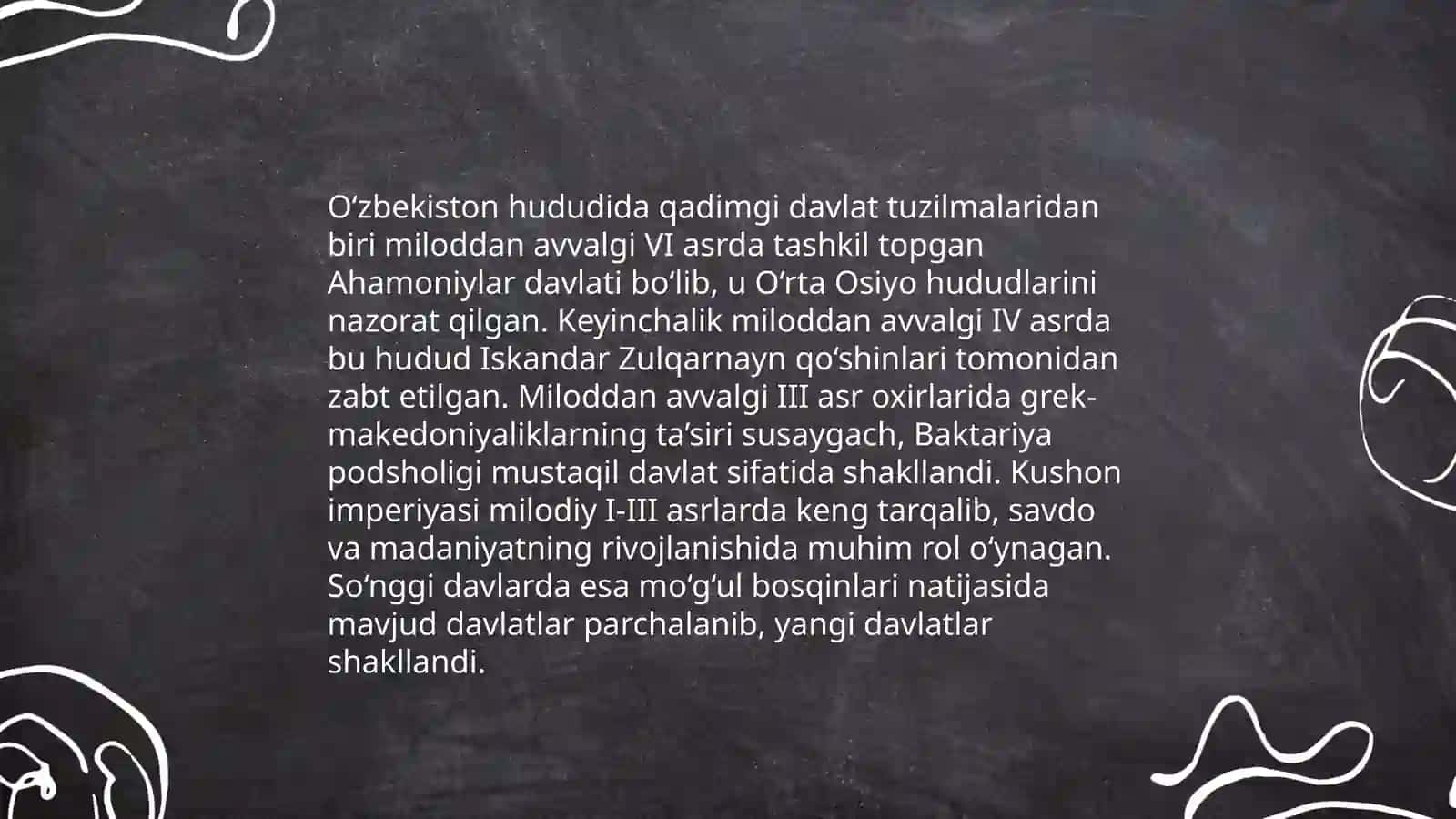 O'zbek davlatchiligining shakillanishi va taraqqiyot bosqichlari 4