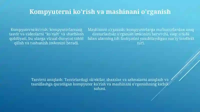 Sun'Iy Intelektda Obrazlarni Aniqlash 4