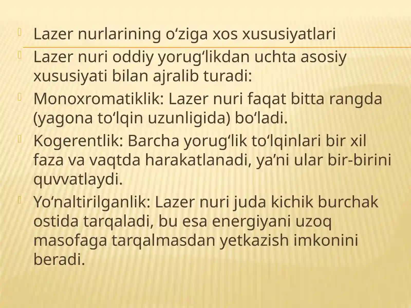 Lazerlarning yaratilishi tarixi va bosqichlari 4