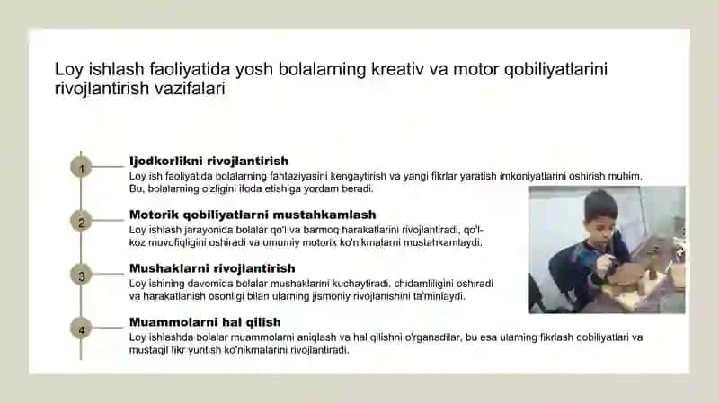 Loy ishi mashg'ulotlari tayyorlash 4