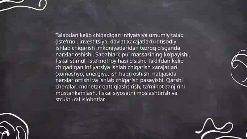 Inflyatsiyaning mohiyati va hisoblanish usullari 4