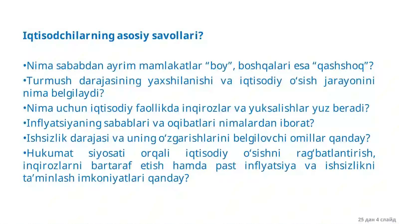 Dinamik makroiqtisodiyot kursi 4