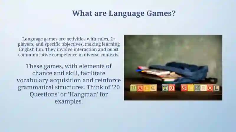 The Importance of Language Games in English Language Teaching 4